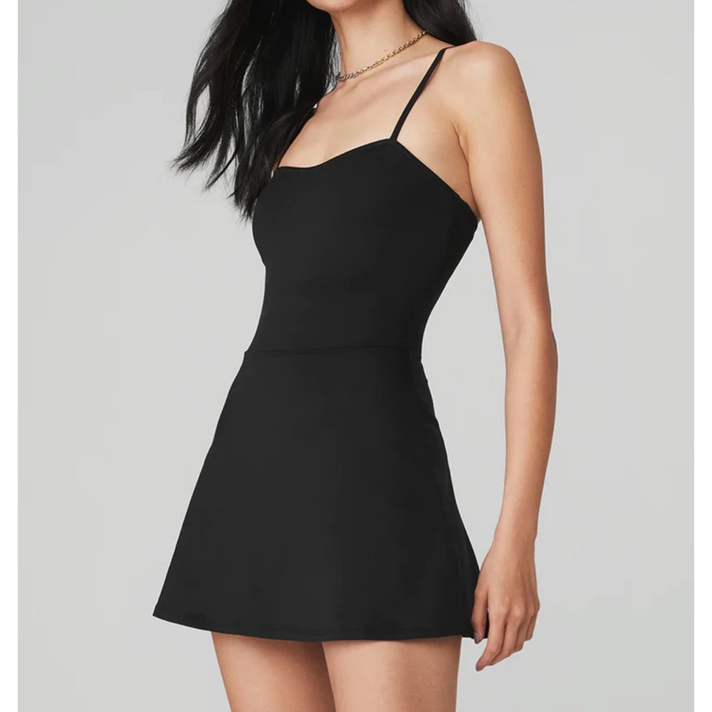 Black Alosoft Courtside Tennis Dress